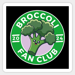 Broccoli Fan Club 2024 Cute Logo Sticker